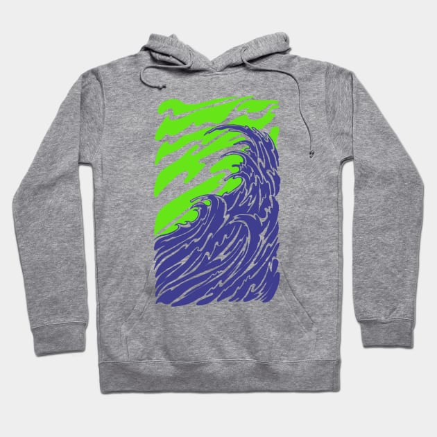 Waves Hoodie by barmalisiRTB